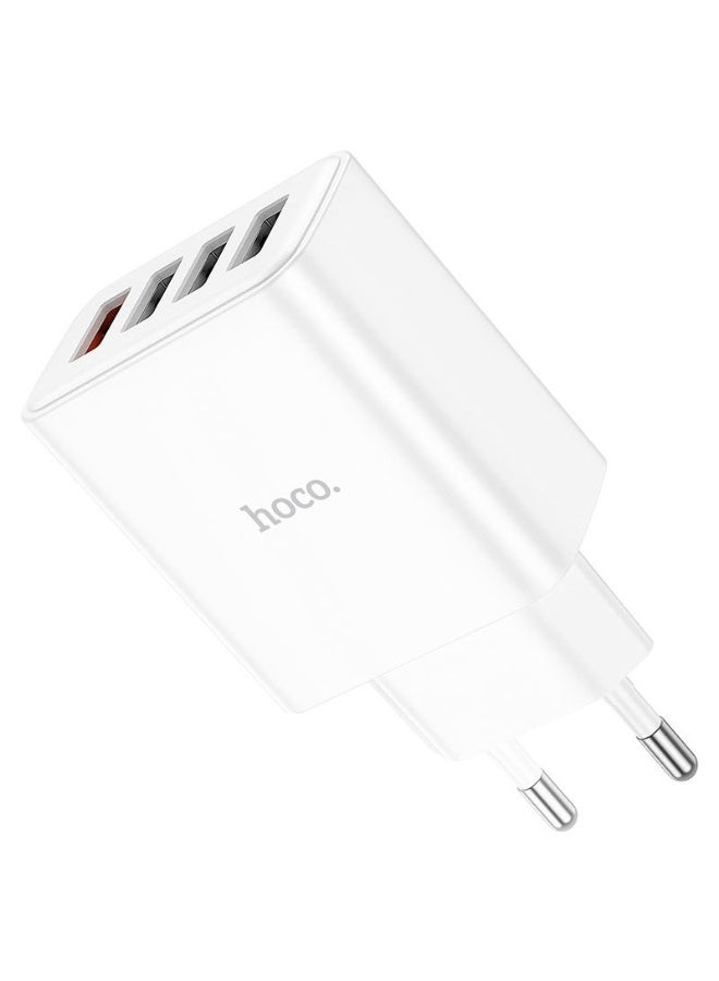 Hoco C102A 18W QC3.0 Charger with 4 Ports – Fast and Efficient Charging - Image 3